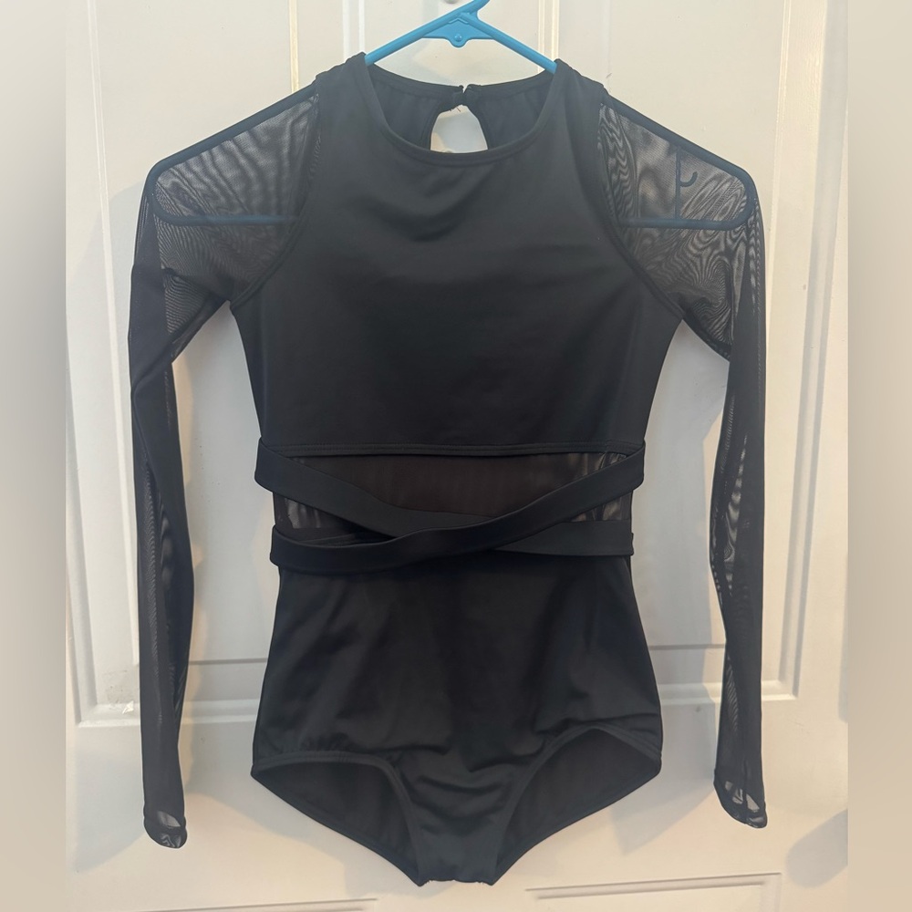 Black Mesh Acro Costume - LC